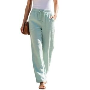 Articles of Society The Emme Linen Soft Wide Leg Pant Drawstring‎ Trousers 4/27